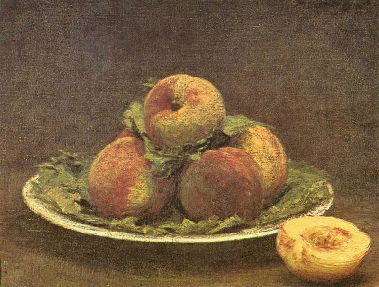 Henri Fantin-Latour Still Life with Peaches, France oil painting art